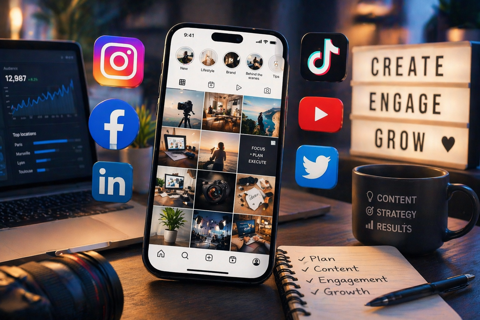 Réseaux sociaux — CS Agency, Quimper