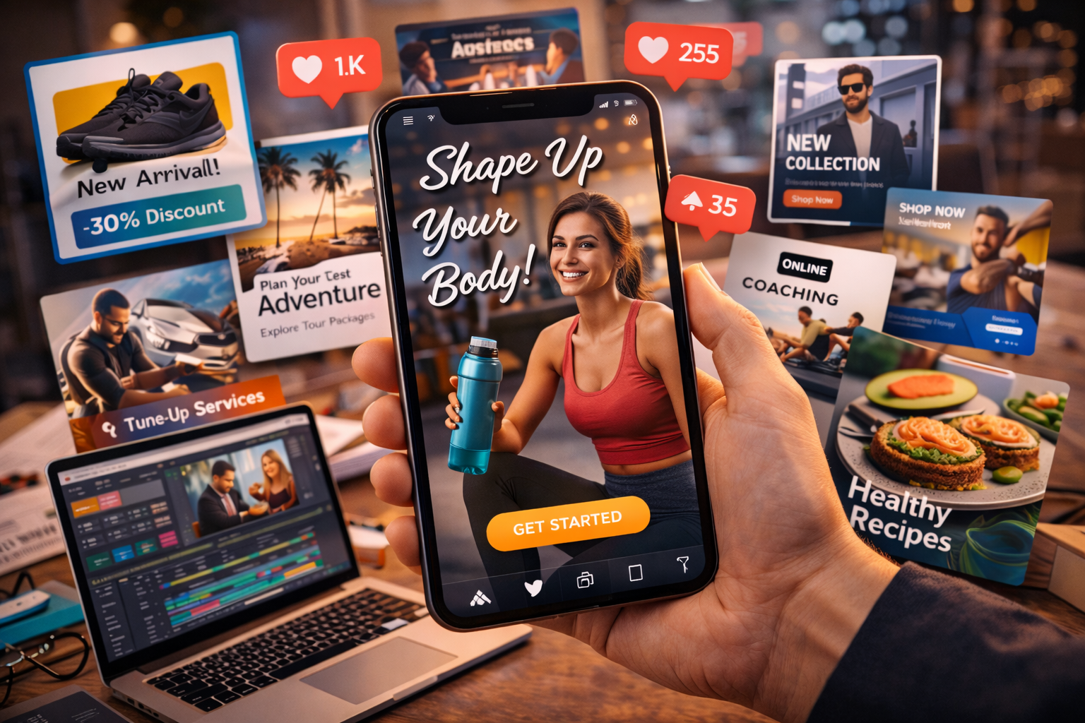 Création de visuels pour réseaux sociaux — CS Agency