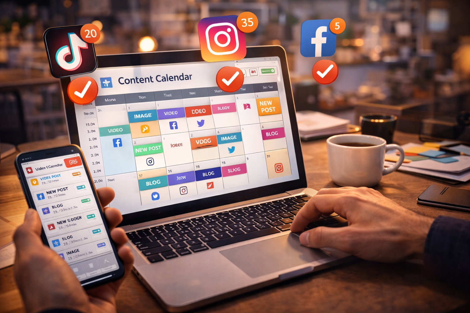 Planification et publication de contenu — CS Agency